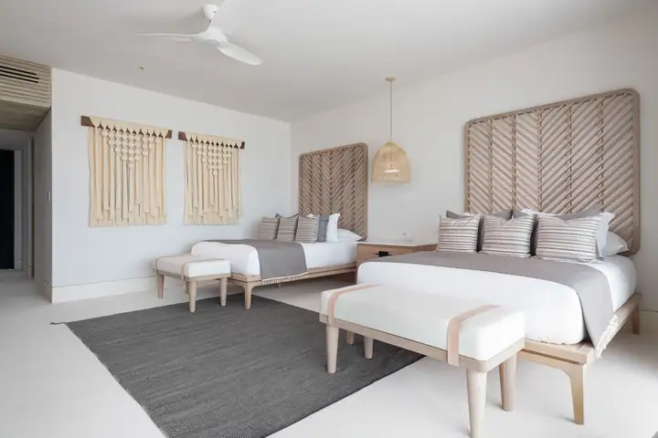 Casa Akai, Ocean View Suite 3: bedroom with two queen beds
